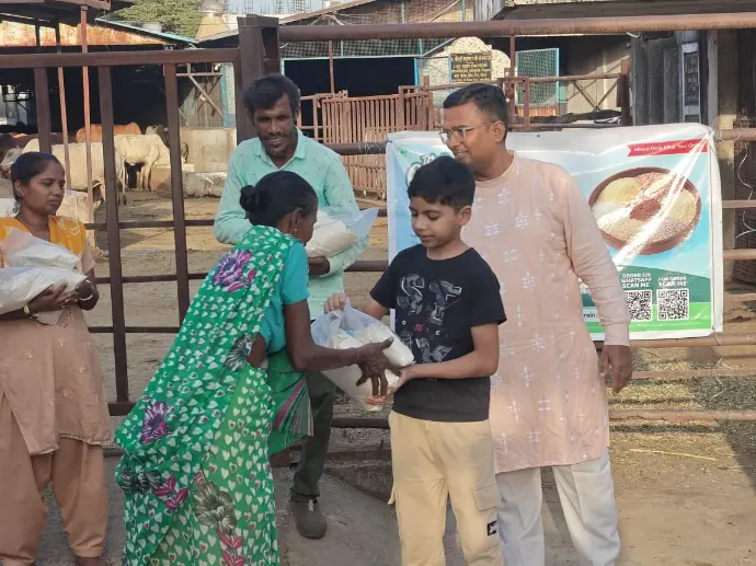 Little champ also making social activity